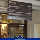 bestalla inomhusskylt