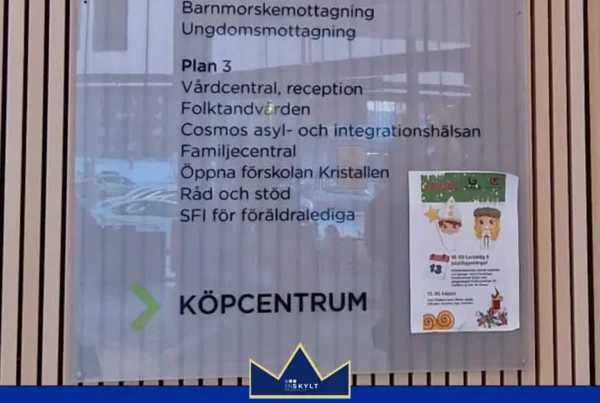wayfinding stockholm skylt